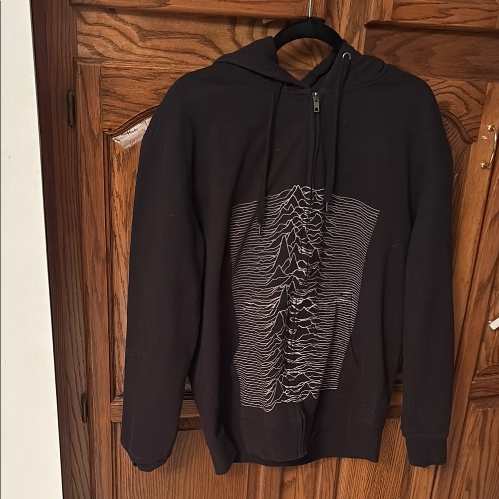 Black Graphic Hoodie Sweater